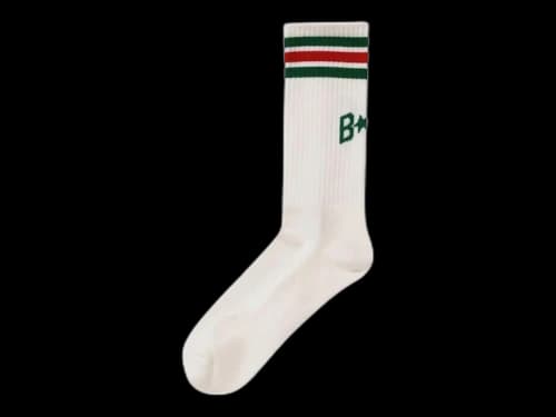 BAPE Sta Line Socks Green