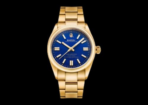 BAPE A Bathing Ape Type 5 BAPEX Watch Blue