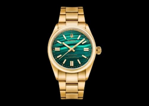BAPE A Bathing Ape Type 5 BAPEX Watch Gold/Green