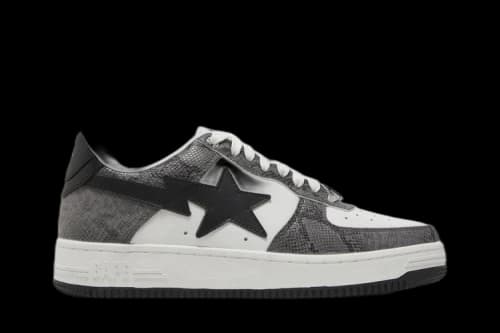 Bapesta 'Black Snakeskin'