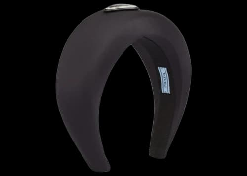 Gucci Triangle Logo Nylon Headband Black