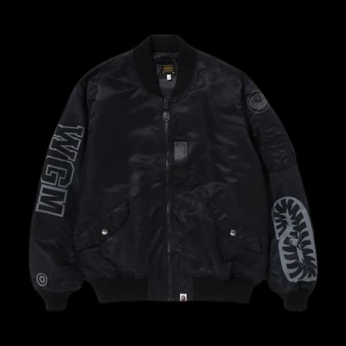 BAPE Shark Loose Fit MA-1 'Black'