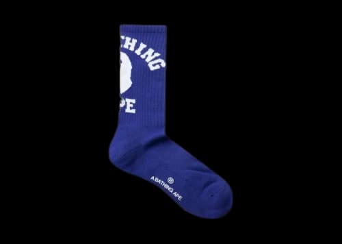 BAPE College 1J20184001 Socks Blue