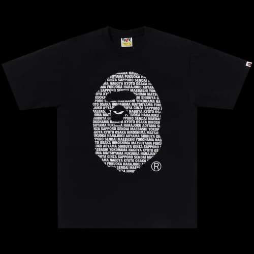 BAPE Japan Ape Head Tee 'Black'