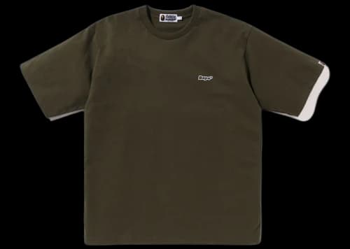 BAPE Logo One Point Relaxed Fit Tee Olive Drab
