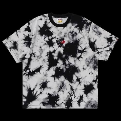 BAPE Cloud Head Bleach Dye Tee 'Black'