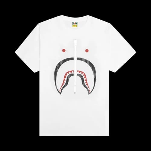 BAPE Speed Racer Shark Tee 'White'