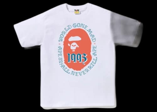 BAPE Cotton Ape Head 1993 T-Shirt Black