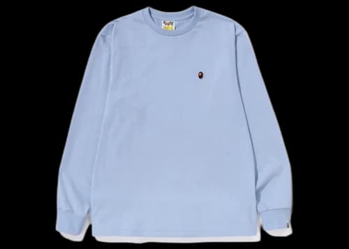 BAPE Ape Head One Point L/S Tee (SS23) Sax
