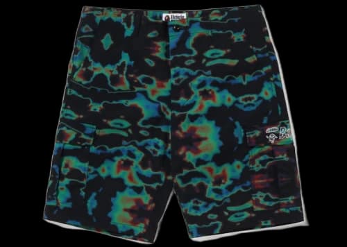 BAPE Thermography Cargo Shorts Black