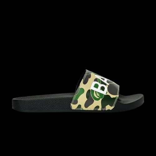 BAPE ABC Camo Slide 'Green Text'