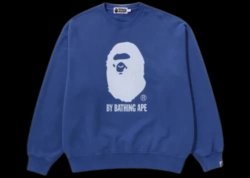 BAPE By Bathing Ape Overdye Crewneck Blue