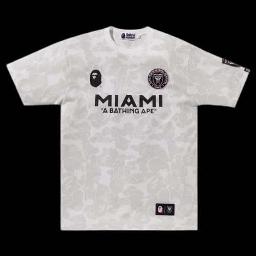 BAPE x Inter Miami CF Camo Tee 'White'
