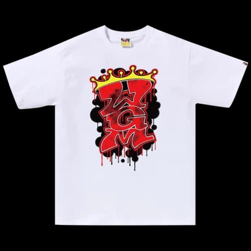 BAPE Graffiti WGM Tee 'White'