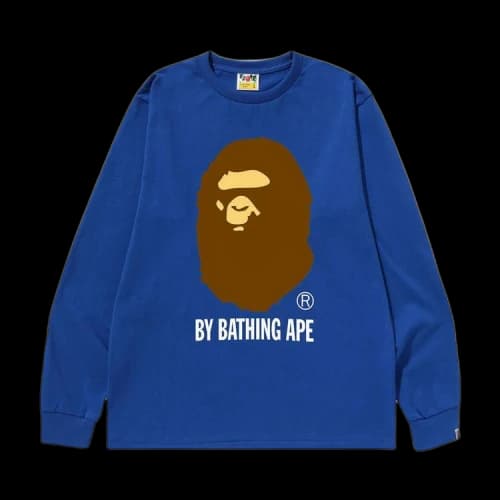 BAPE By Bathing Ape Long-Sleeve Tee 'Blue'