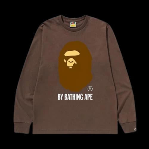 BAPE By Bathing Ape Long-Sleeve Tee 'Brown'