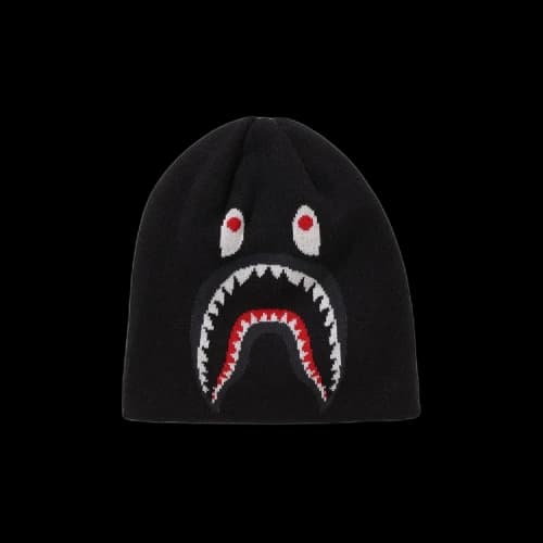 BAPE 2nd Shark Knit Cap 'Black'