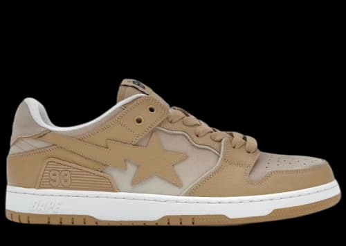 BAPE A Bathing Ape Sk8 Sta #4 Beige