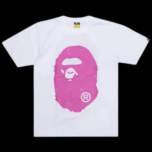 BAPE Crystal Bape Big Ape Head Tee 'White'