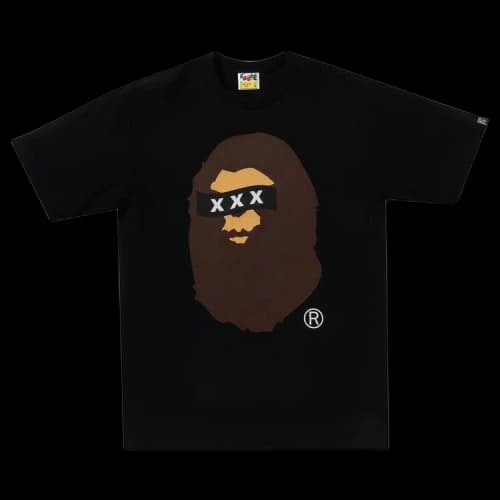 BAPE x God Selection XXX Ape Head Tee 'Black'