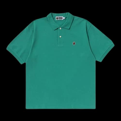 BAPE One Point Relaxed Fit Polo Shirt 'Green'