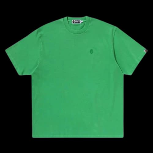 BAPE Ape Head One Point Garment Dyed Relaxed Fit Tee 'Green'