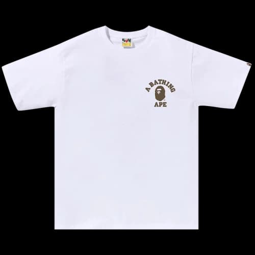 BAPE Liquid Camo College ATS Tee 'White'