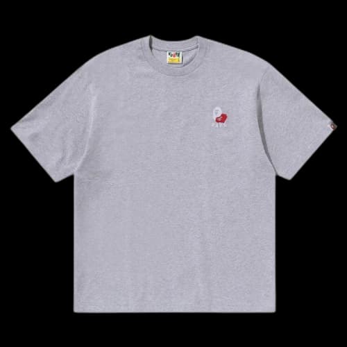 BAPE Ape Head 2 Point Relaxed Fit Tee 'Grey'