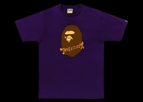 BAPE Katakana Ape Head Tee Purple