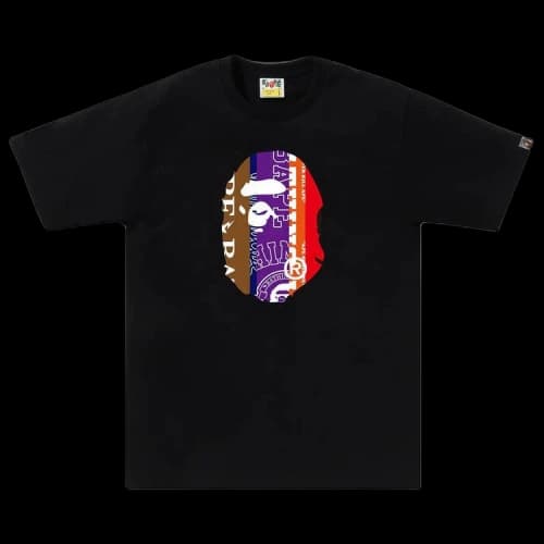 BAPE Fans Scarf Ape Head Tee 'Black'