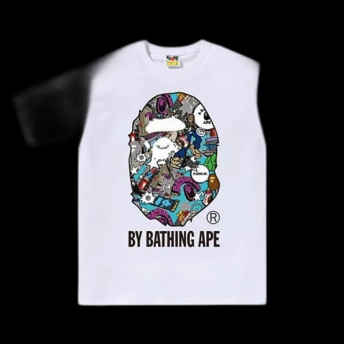 BAPE Comic Art Ape Head Tee 'White'