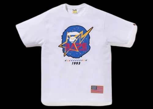 BAPE Space Ape Head Tee Black