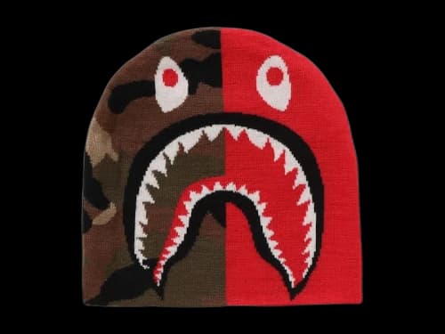 BAPE 1st Shark Knit Cap Red