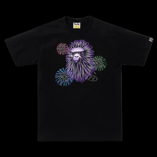 BAPE Ape Head Firework Tee #2 'Black'
