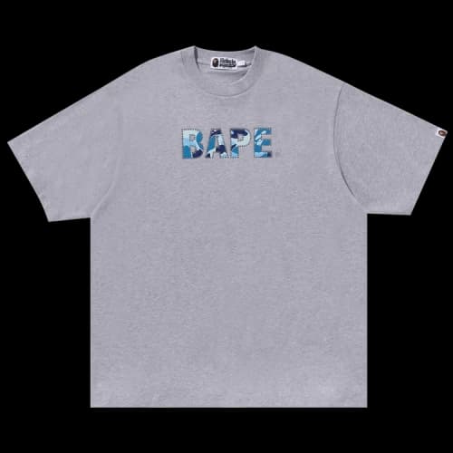 BAPE Rhinestone Logo Relaxed Fit Tee 'Grey'