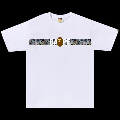 BAPE Floral Camo Tape Tee 'White'