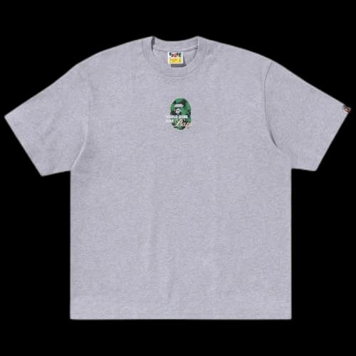 BAPE Floral Solid Camo Medium Ape Head Relaxed Fit Tee 'Grey'