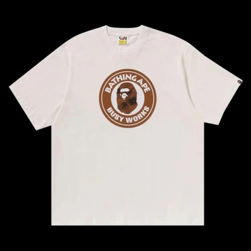 BAPE Floral Solid Camo Busy Works Relaxed Fit Tee 'Ivory'