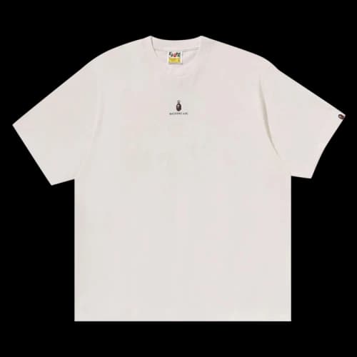 BAPE College Logo Relaxed Fit Tee 'Ivory'