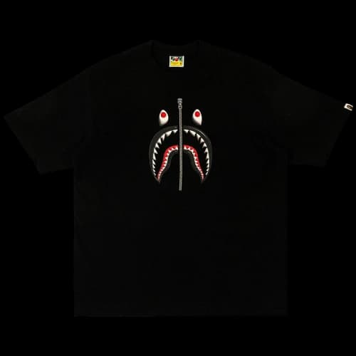 BAPE 3D Shark Relaxed Fit Tee 'Black'