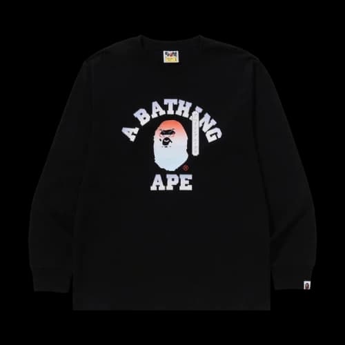 BAPE Kabuki Head Long-Sleeve Tee 'Black'