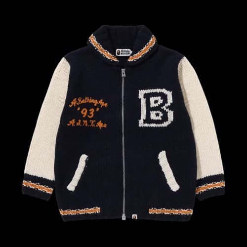 BAPE Cowichan Cardigan 'Navy'