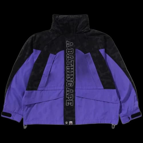 BAPE Camo Panel Snowboard Jacket 'Purple'