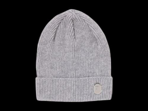 BAPE One Point Knit Cap (FW24) Grey