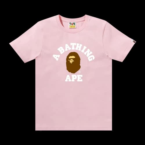 BAPE College Tee 'Pink'