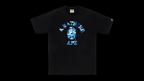 BAPE ABC Camo College (SS25) Tee Black/Blue