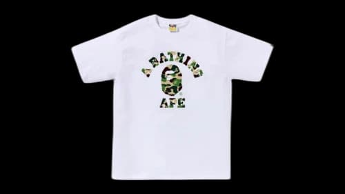 BAPE ABC Camo College (SS25) Tee White/Green