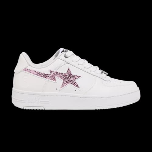 Bapesta #50 'White Pink Crystals' (Women's)