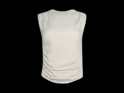 Alexander Wang Ruched Tank Top Cement