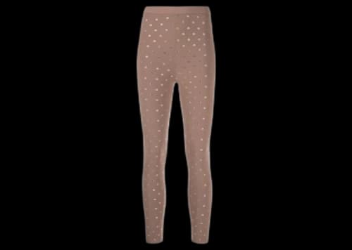 Alexander Wang Women's Crystal Logo Leggings Dark Rose/Beige